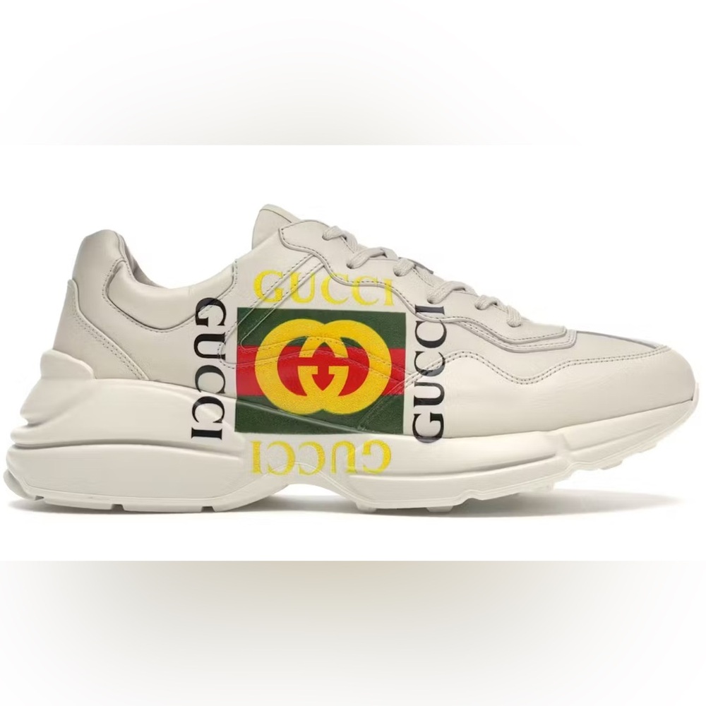 Women’s size 9.5 Men’s size 7.5 Gucci Rhyton
Logo Ivory shoes